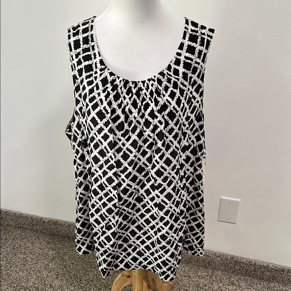 🪉 NWT Sejour Sleeveless Satin Blouse